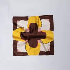 Silk Scarf - Brown & Yellow via Urbankissed