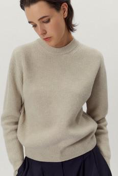 The Woolen Perkins Sweater - Ecru via Urbankissed