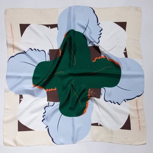 Silk Scarf - Green & Blue from Urbankissed