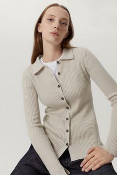 The Merino Wool Ribbed Shirt - Pearl via Urbankissed