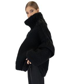 Turtle Rolled Neck Sweater - Black via Urbankissed