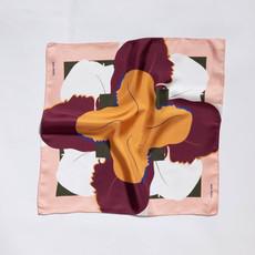 Silk Scarf - Wine Red, Pink & Orange via Urbankissed