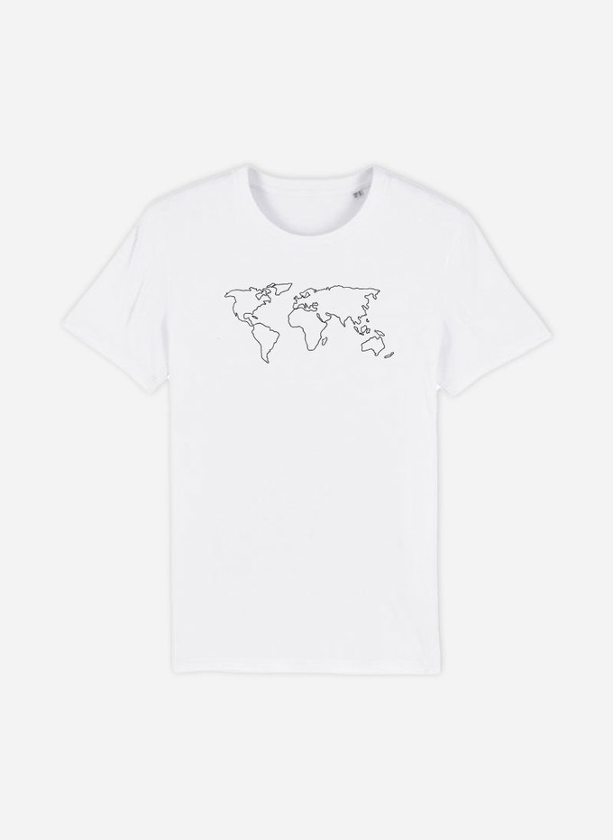 Embroidered Skyline - World | Organic Cotton T-shirts from Urbankissed