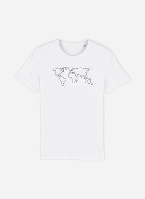 Embroidered Skyline - World | Organic Cotton T-shirts from Urbankissed