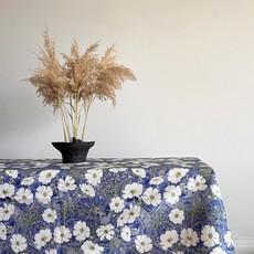 Floral Tablecloth Recycled Plastic - Blue Delft via Urbankissed