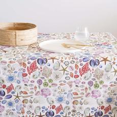 Seashell Tablecloth Cotton - Colorful via Urbankissed