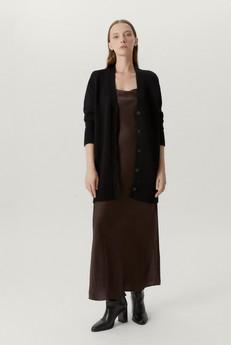 The Merino Wool Oversize Cardigan - Black via Urbankissed