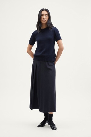 The Organic Cotton Tricot T-shirt - Deep Blue from Urbankissed