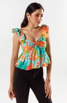 Floral Ruffle Top via Urbankissed