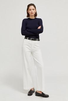 The Merino Wool Ribbed Sweater - Oxford Blue via Urbankissed