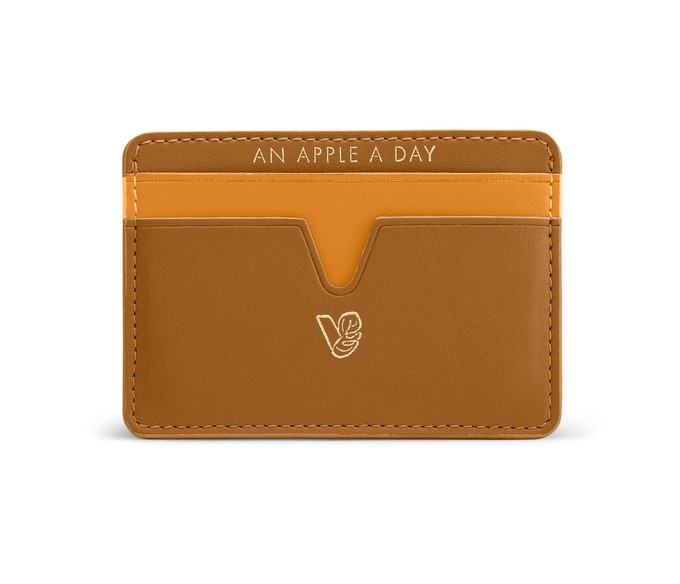 Cider Apple Leather Cardholder from Veganologie