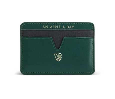 Cider Apple Leather Cardholder from Veganologie