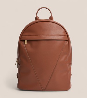 Laurie Vegan Bio-Based Bamboo Leather Backpack in Brown from Votch