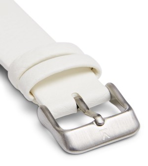 Off white with brushed silver buckle | 18mm from Votch