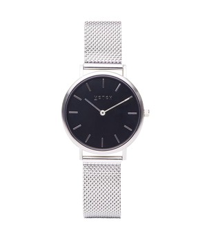 Silver & Silver with Black Watch | Mesh Petite from Votch