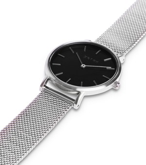 Silver & Silver with Black Watch | Mesh Petite from Votch