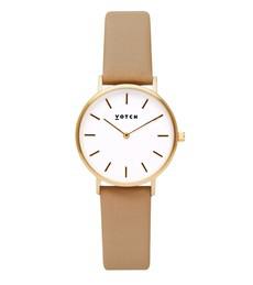 Gold & Tan Watch | Petite via Votch