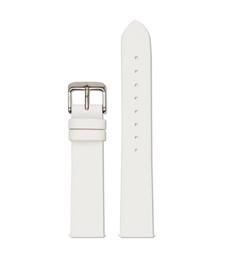 Off white with brushed silver buckle | 18mm via Votch