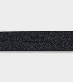 Daisy Vegan Bio-Based Bamboo Western belt in black from Votch