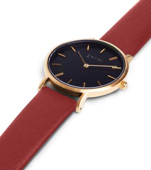 Gold & Ruby Red with Black Watch | Petite from Votch