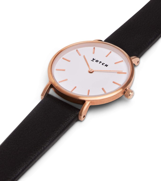 Rose Gold & Black Watch | Petite from Votch