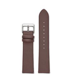 BROWN WITH BRUSHED SILVER BUCKLE | 20MM via Votch
