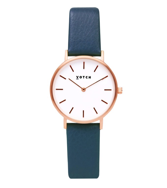 Rose Gold & Navy Watch | Petite from Votch