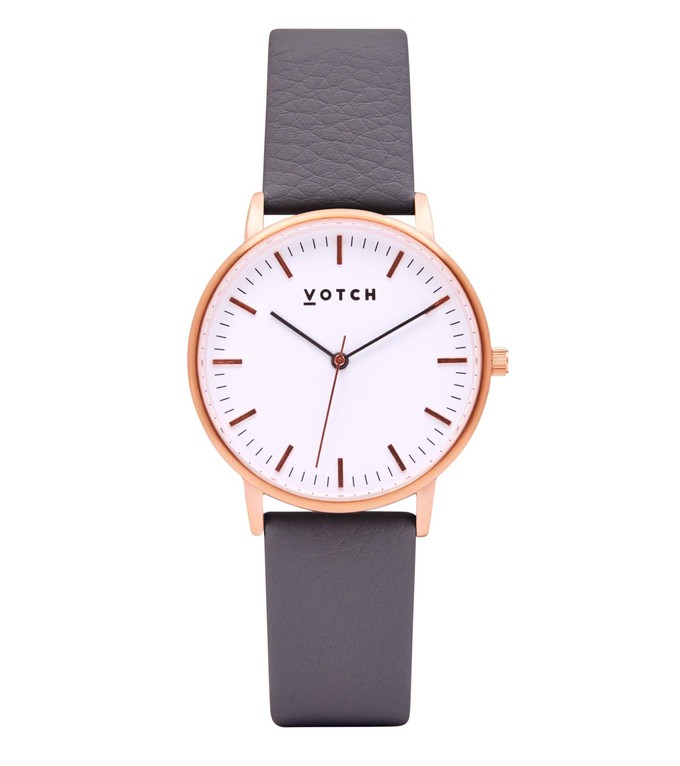 Rose Gold & Slate Grey Watch | Moment Gift Set from Votch