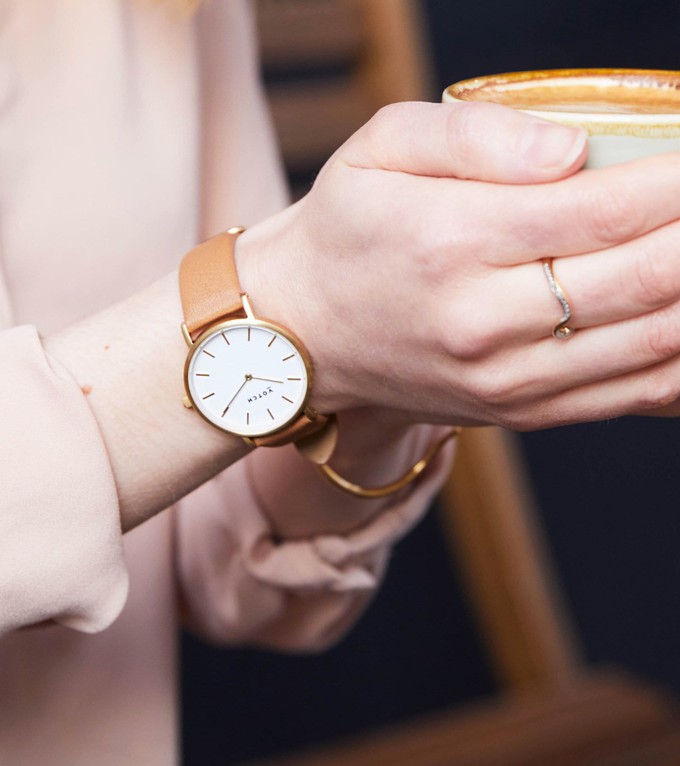 Gold & Tan Watch | Petite from Votch