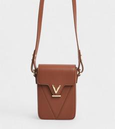Luna Phone Bag in Brown with FREE Elia Card Holder and Raya Keyring via Votch
