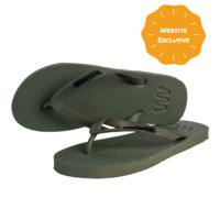 Natural Rubber Flip Flop – Khaki via Waves Flip Flops