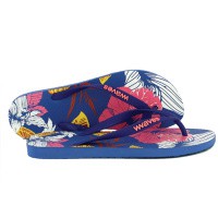 Natural Rubber Flip Flop – Floral Navy Print from Waves Flip Flops