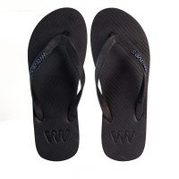 Natural Rubber Flip Flop – Black from Waves Flip Flops