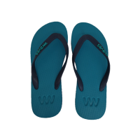 Natural Rubber Flip Flop – Turquoise & Navy Two Tone from Waves Flip Flops