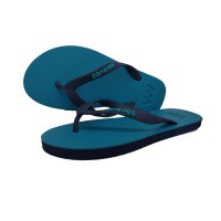 Natural Rubber Flip Flop – Turquoise & Navy Two Tone from Waves Flip Flops