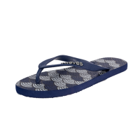 Natural Rubber Flip Flop – Navy Seashells from Waves Flip Flops