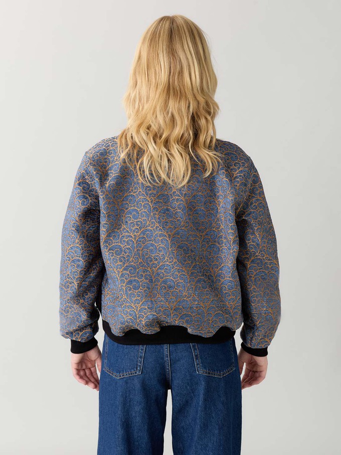 Berta Reversible Bomber Jacket copper/black from Yahmo