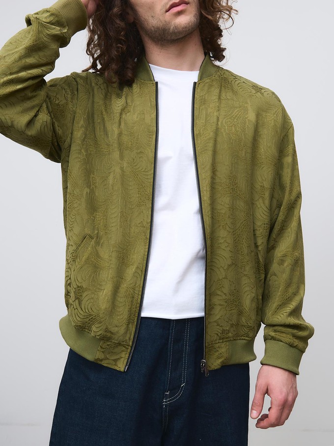 Fred Reversible Bomber Jacket moss/black from Yahmo