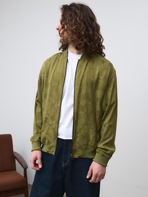 Fred Reversible Bomber Jacket moss/black from Yahmo