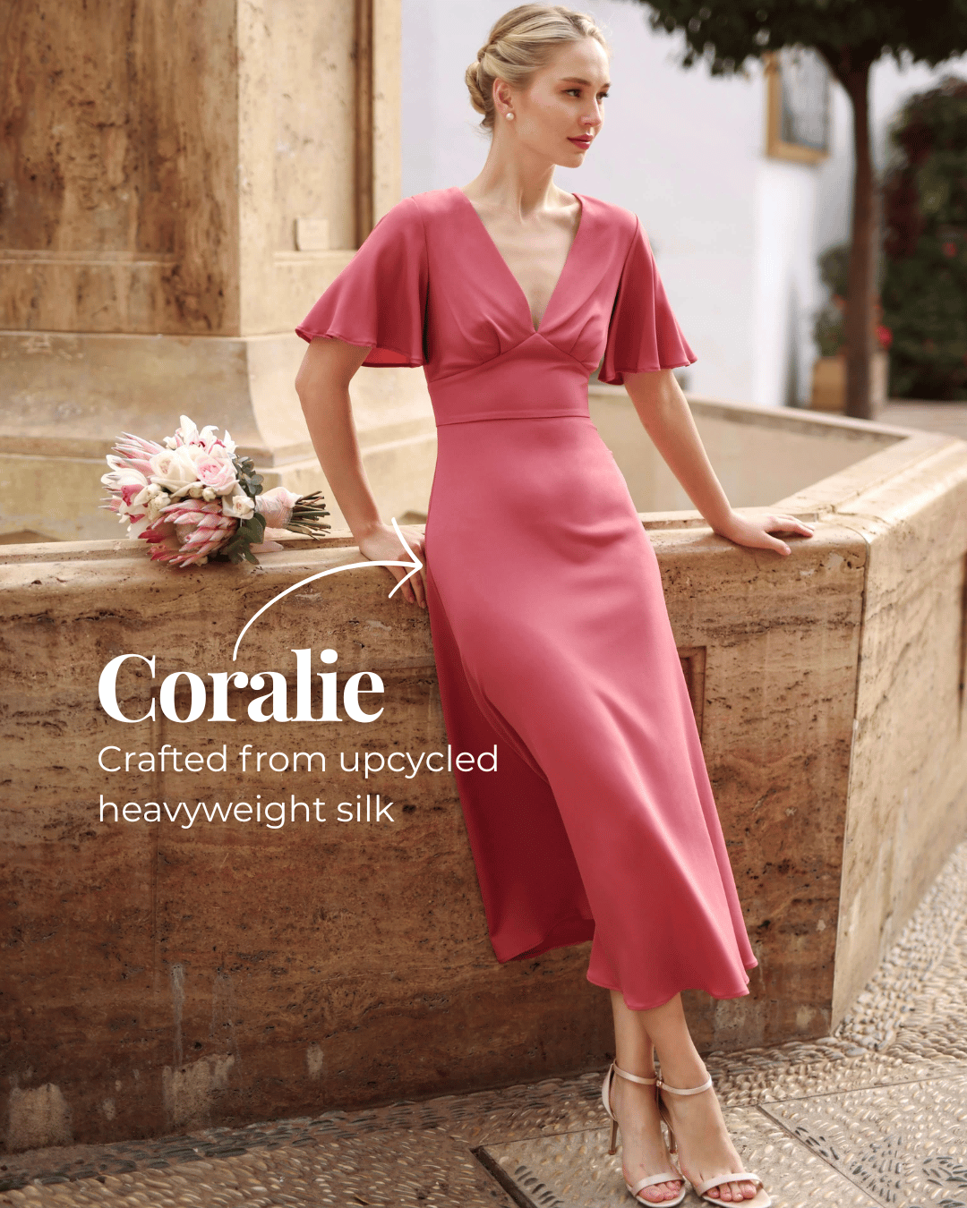 Wedding guest dress made with natural dyes