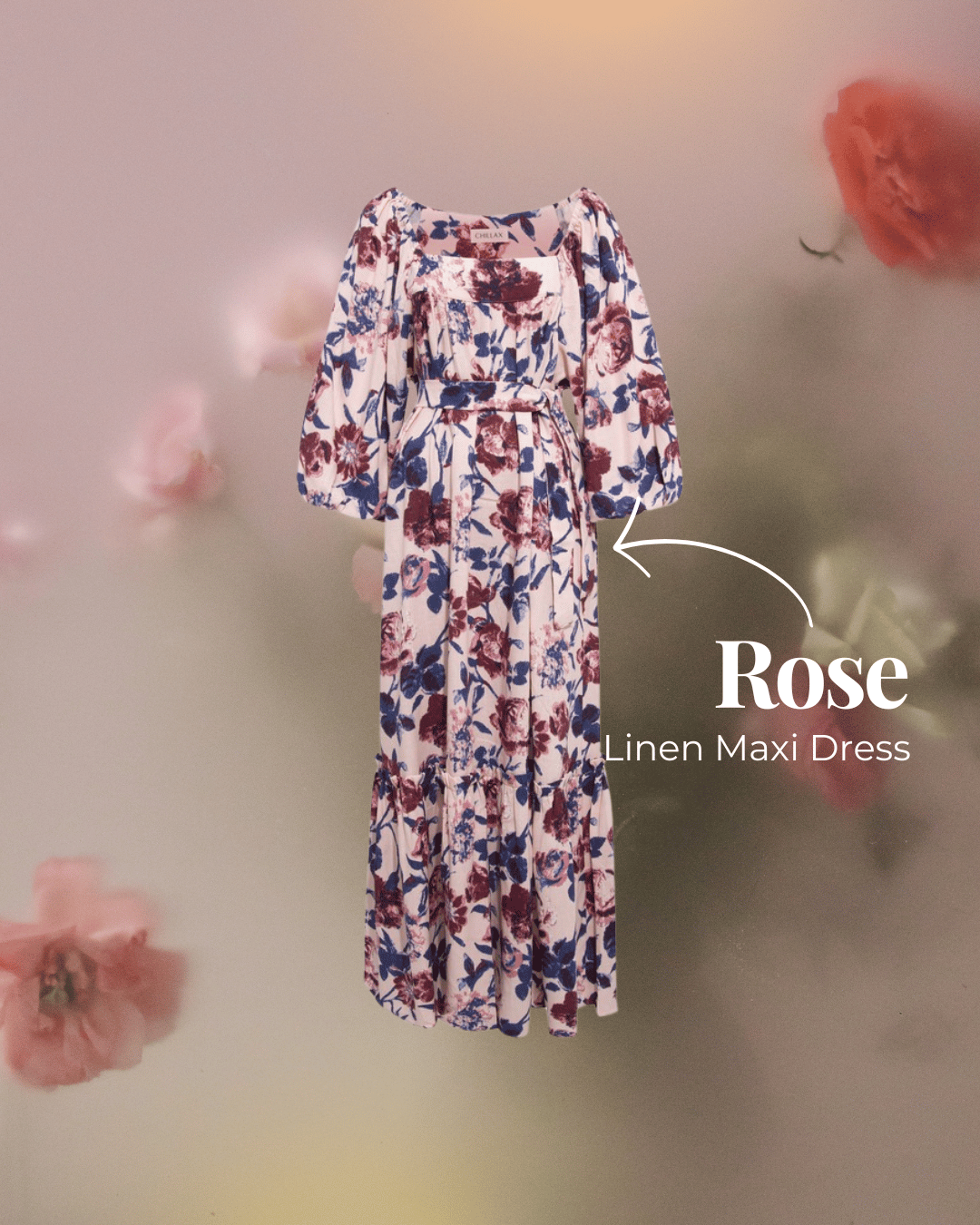 Wedding guest dress made from linen