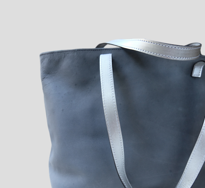 Steven Soft Grey & Silver Clutch from FerWay Designs Steven Soft Grey & Silver Clutch from FerWay Designs